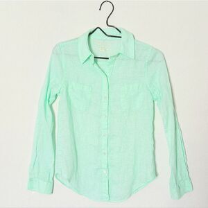 Lilly Pulitzer Sea View Light Lime Green Top Sz XXS